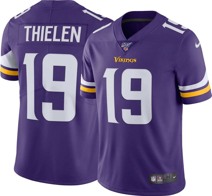 Nike Vikings 19 Adam Thielen Purple 100th Season Vapor Untouchable Limited Jersey,We sell and wholesale Nike Vikings 19 Adam Thielen Purple 100th Season Vapor Untouchable Limited Jersey on line form chian!